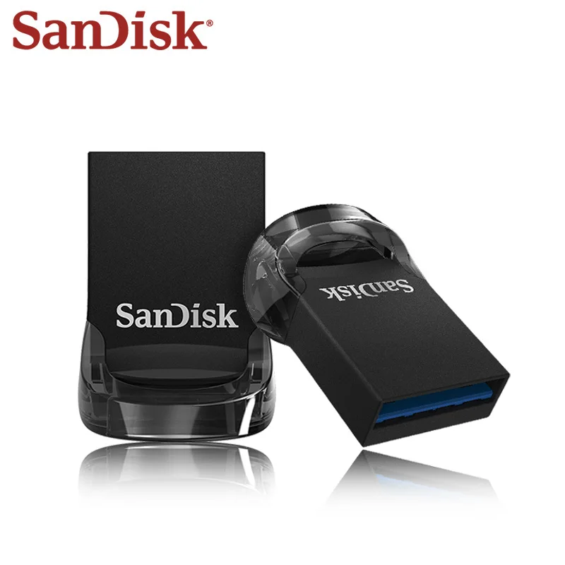 SanDisk Ultra Fit USB 3.2 محرك فلاش محرك قلم صغير 16 جيجابايت 32 جيجابايت 64 جيجابايت 128 جيجابايت 256 جيجابايت 512 جيجابايت تخزين ذاكرة فلاش عصا للكمبيوتر