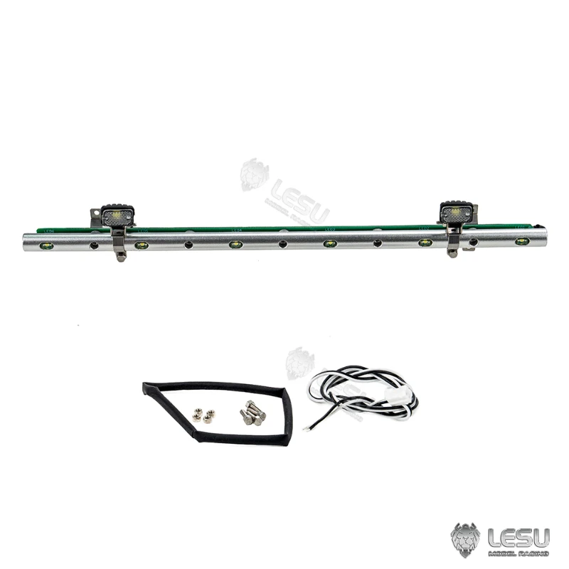 LESU LED Spotlight Hoog Plafond Top Light Pole S-1321 Upgrade Voor 1/14 Tamiya RC Vrachtwagen Tractor R470 R620 DIY Speelgoed Auto Model Onderdelen