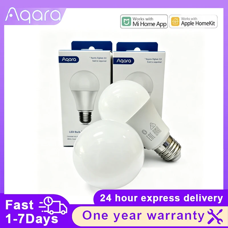 Aqara 2700K-6500K 220-240V Smart LED Bulb T1 Light Zigbee E27 Remote Lamp Light For Xiaomi Mijia Mi home Smart home Homekit App