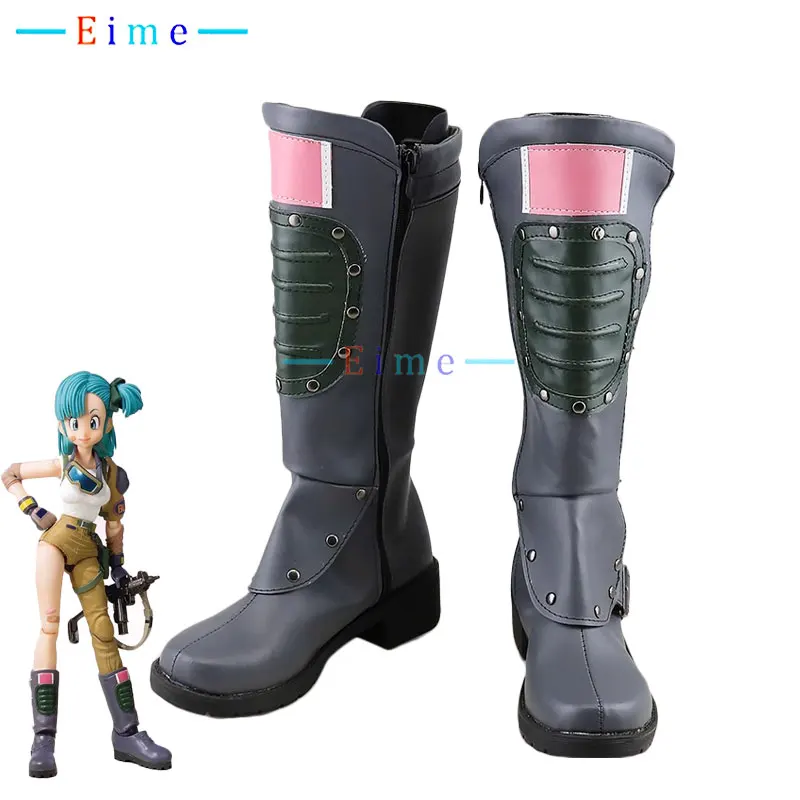 

Bulma Cosplay Shoes PU Leather Shoes Halloween Carnival Boots Anime Cosplay Props Custom Made