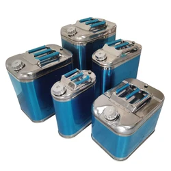 Stainless steel oil drum 10L Vertical Fuel Tank Auto parts Motorcycle accessories Reserve tank Gasoline tank Oil pot Gas Station