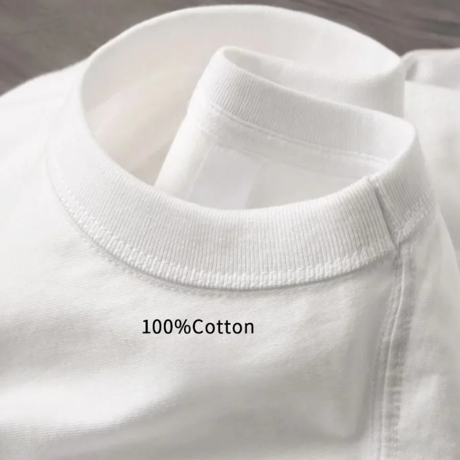 400gsm High Qualtity Oversized Heavy Weight T-shirt for Men Short Sleeve Tee Cotton Solid Color Trend Leisure Streetwear Large