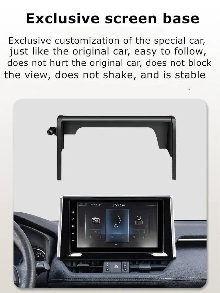 2020 2022 For Toyota RAV4 Car Screen Phone Holder Wireless Charger Navigation GPS Phones Bracket