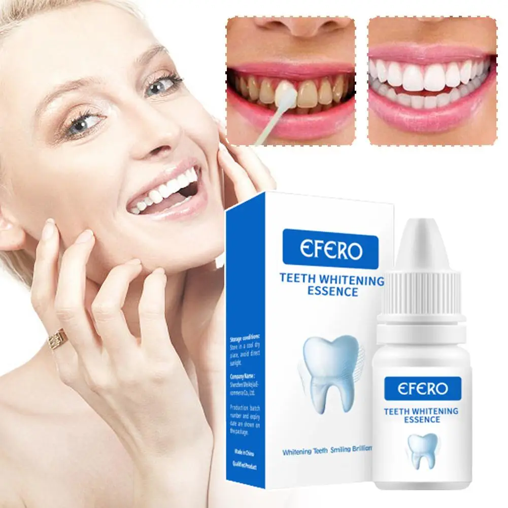 

10ml Teeth Whitening Serum Gel Dental Oral Hygiene Teeth Plaque Essence Dental Care Cleaning Remove Effective Stains Toothp T9R6