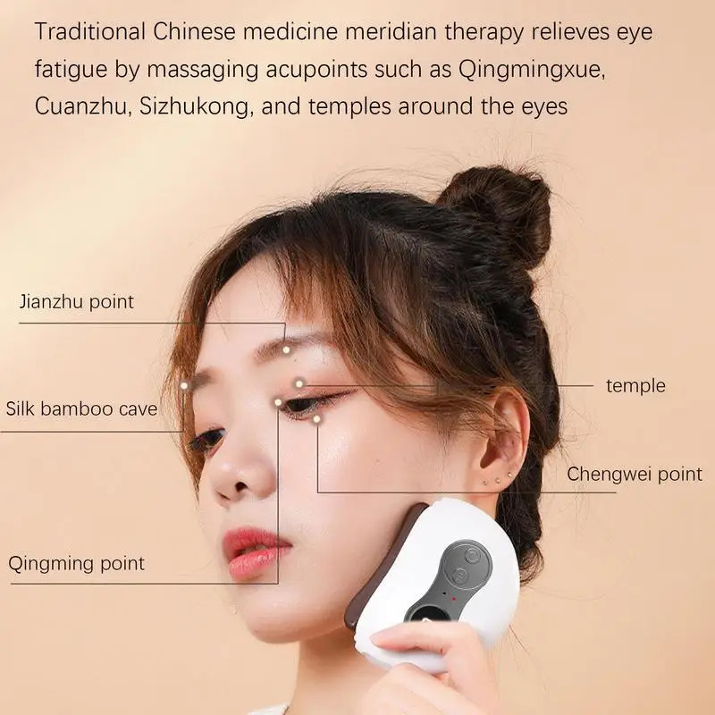 

Electric Gua Sha Facial Tools Face Massager With 3-Level Vibration 1000mAh Red Light Massager For Portable Tightening Tool