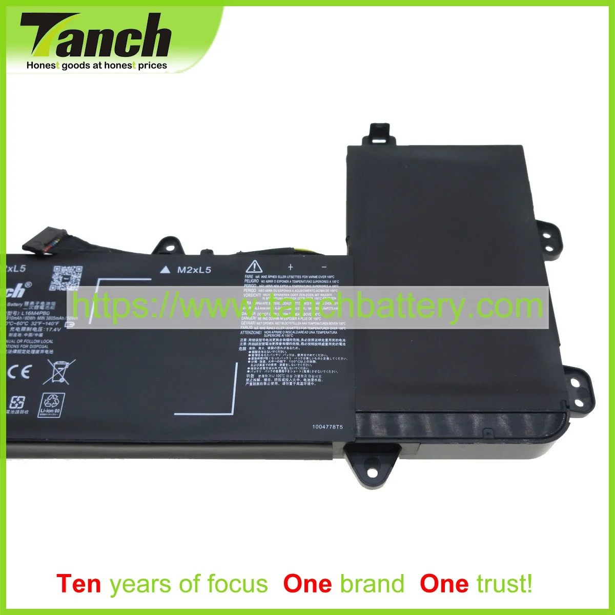 

Tanch Laptop Batteries for LENOVO L16M4PB0 5B10M33723 L16S4TBO Legion Y720-15IKB 80VR 15.36V 4 cell