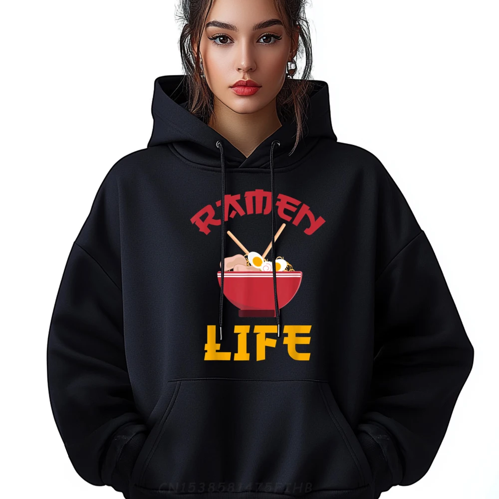 

Ramen Life Tee Cool Noodle Soup Addicts Luxury Clothing Man Clothes Long Sleeve Pullover Hoodie For Men