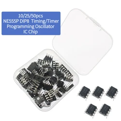 10/25/50pcs NE555P Integrated Circuits Chip DIP8 NE555 Timing/Timer Programming Oscillator IC Chip