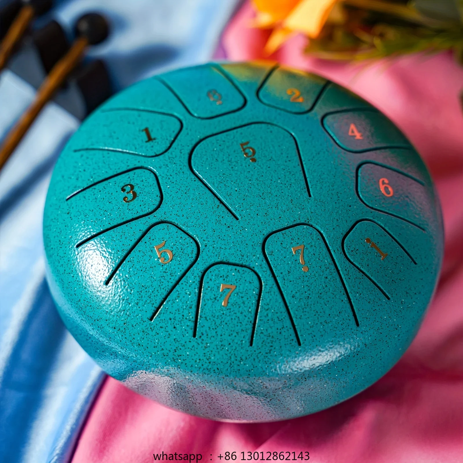 

6-inch steel tongue drum gift set | 11 note sound therapy instrument,