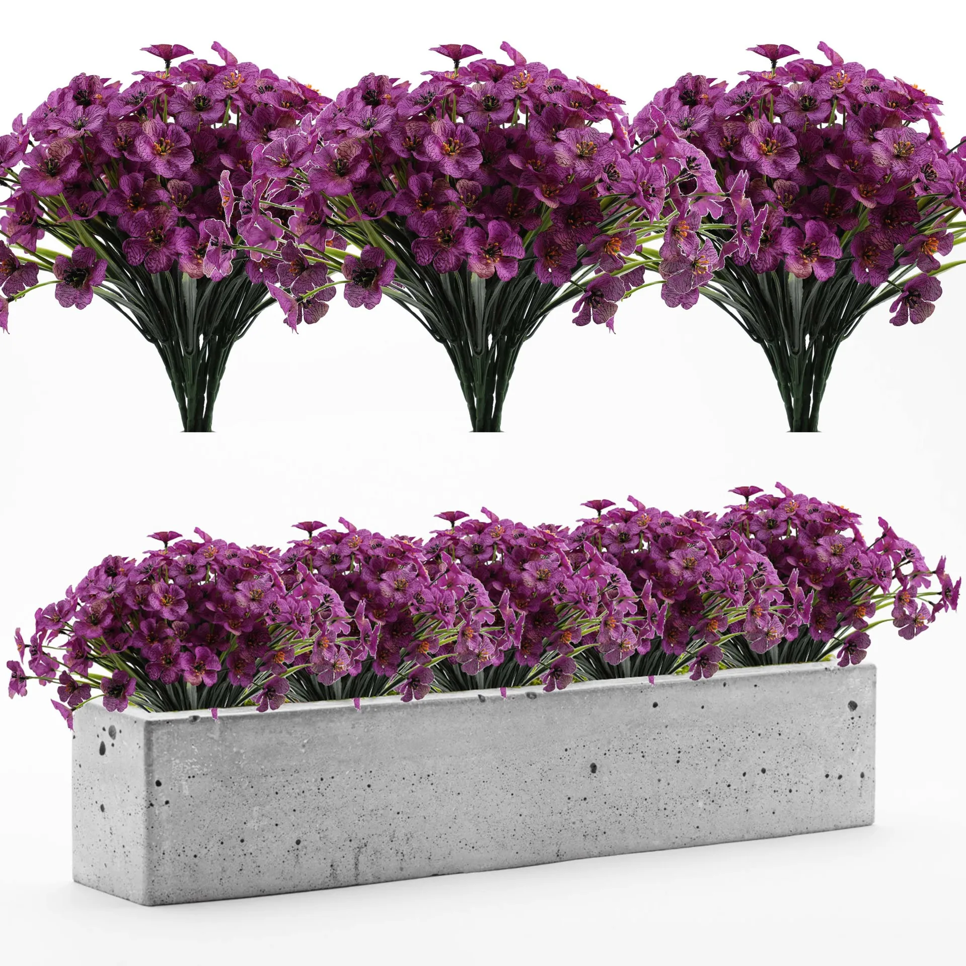 6-Piece Artificial Flowers Bou - Baby Breath Dried review and price