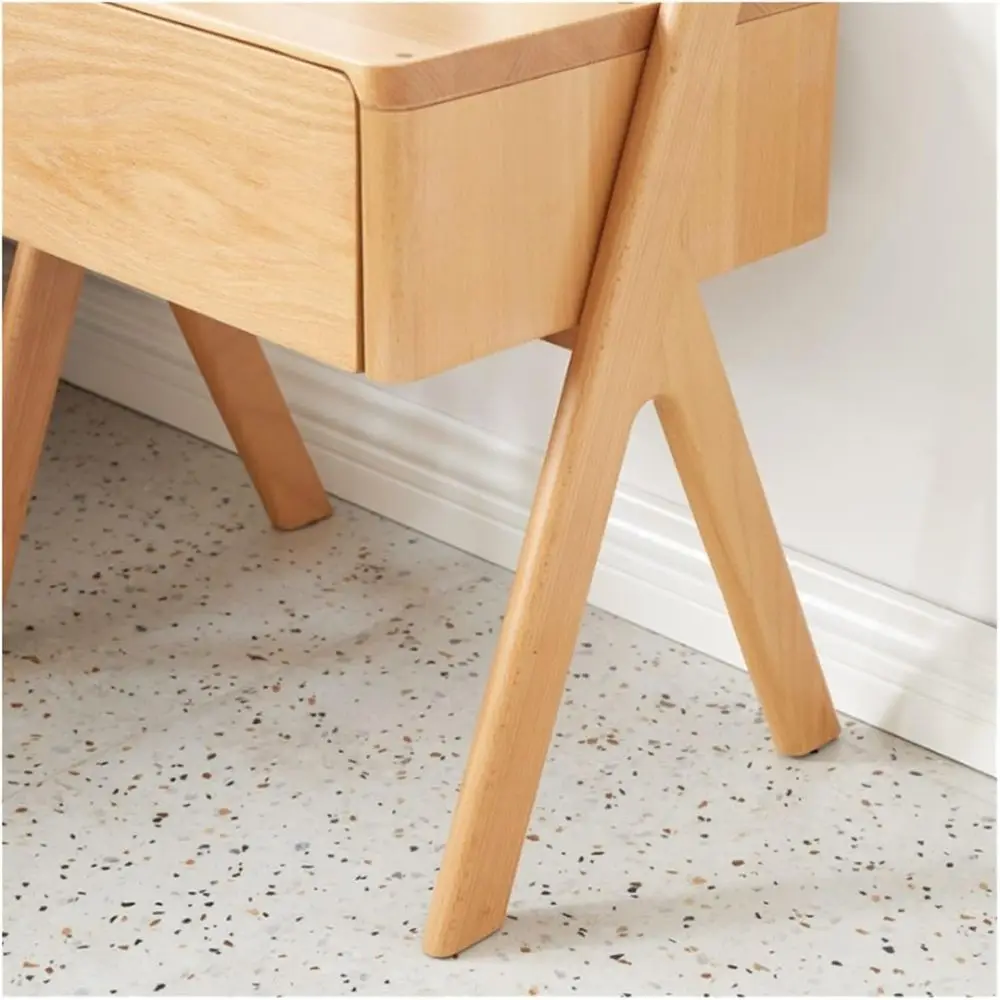 북유럽 스타일 원목 어린이 침실용 수납형 협탁