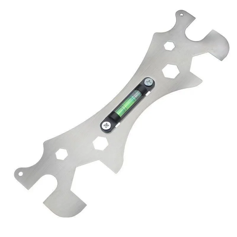 

Multi functional shower wrench, small level ruler, bathroom specific
