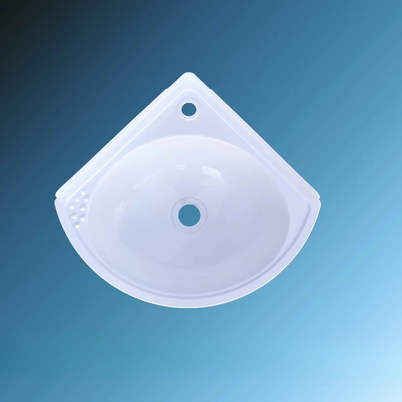 Wall-Mounted Plastic Corner Joint Wash Basin Triangle Basin Corner Construction Site Balcony Small Apartment