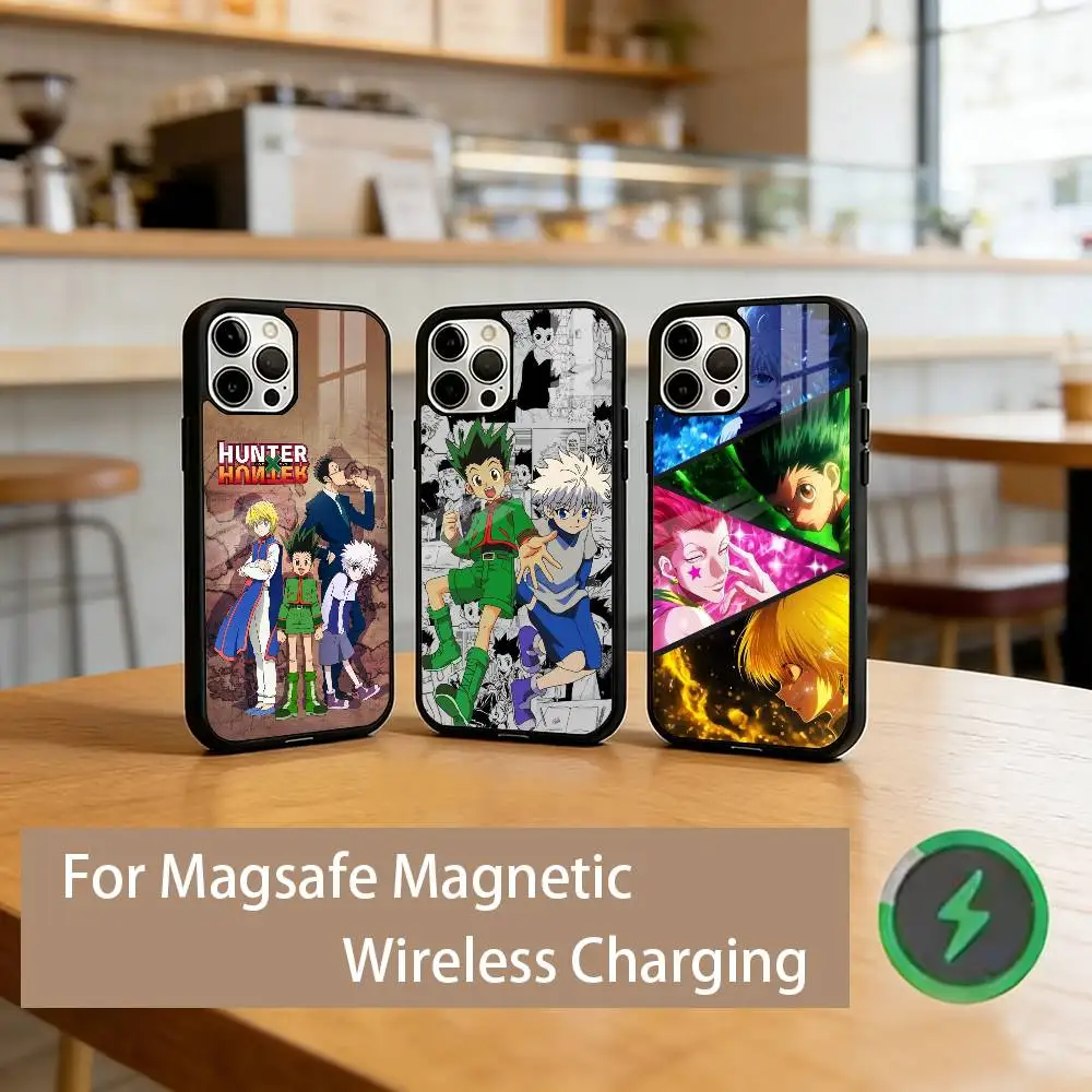 

H-Hunter x Hunter Phone Case Magnetic with Magsafe Wireless Charging For iPhone17,16,15,14,13,12,11 Plus,Pro