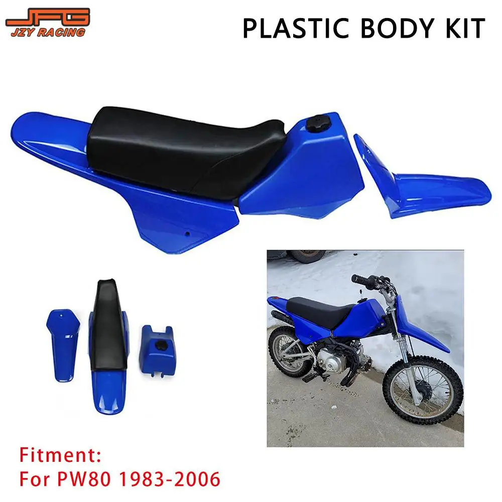 For PW80 PW 80 1983-2006 Fender Body Seat Gas Tank Kit Motorcycle Parts Dirt Pit Bike PP PE Mudguard view 2