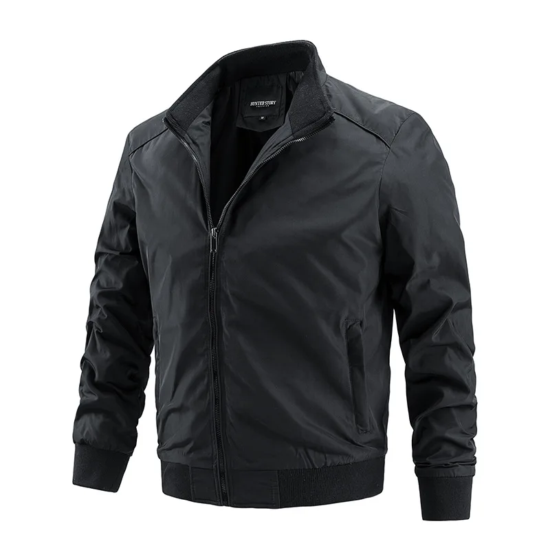 Men's Spring-Autumn Jacket - Lightweight Coat - Fashionable Retro style - Large Size Casual Wear - Korean Version - Solid Color
