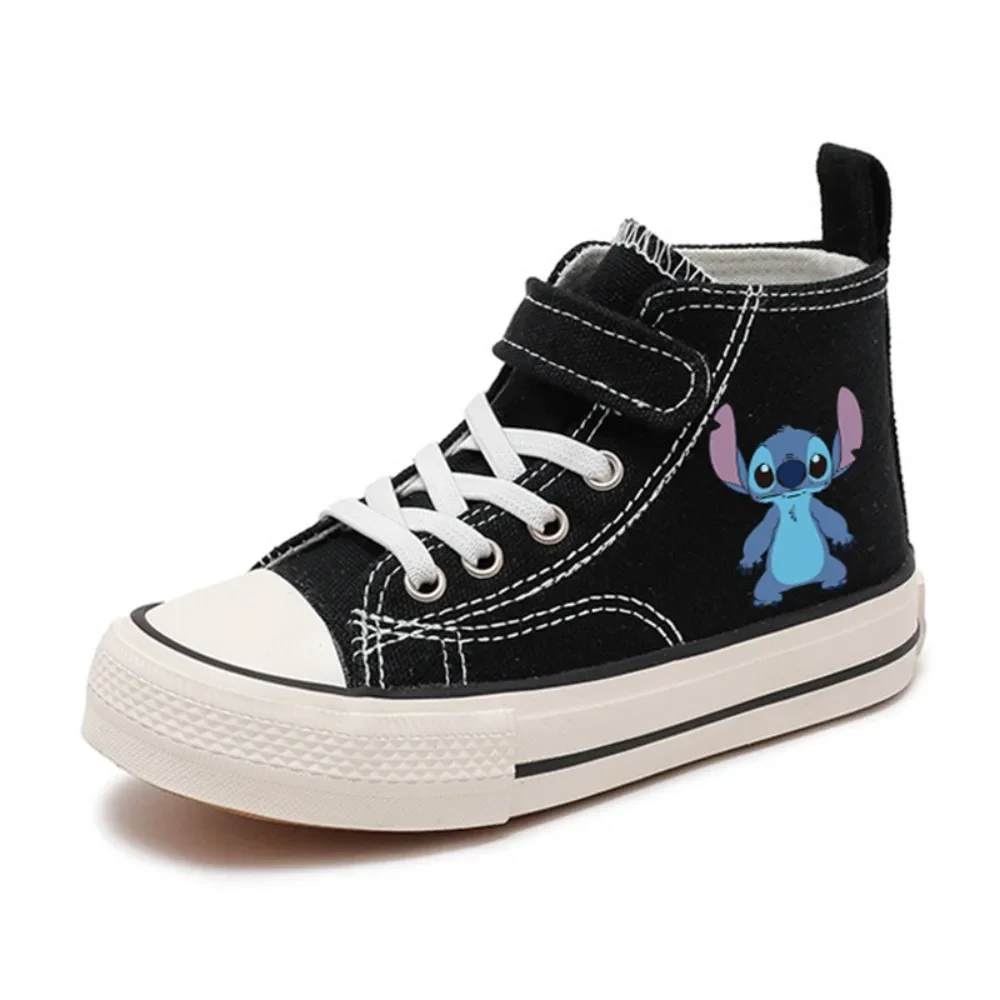 Lilo Stitch Girl Kid Boys Kid Canvas Shoes Casual Cartoon Fashion High-Top Sport comfort Shoes Children Print Boys Tennis Shoes