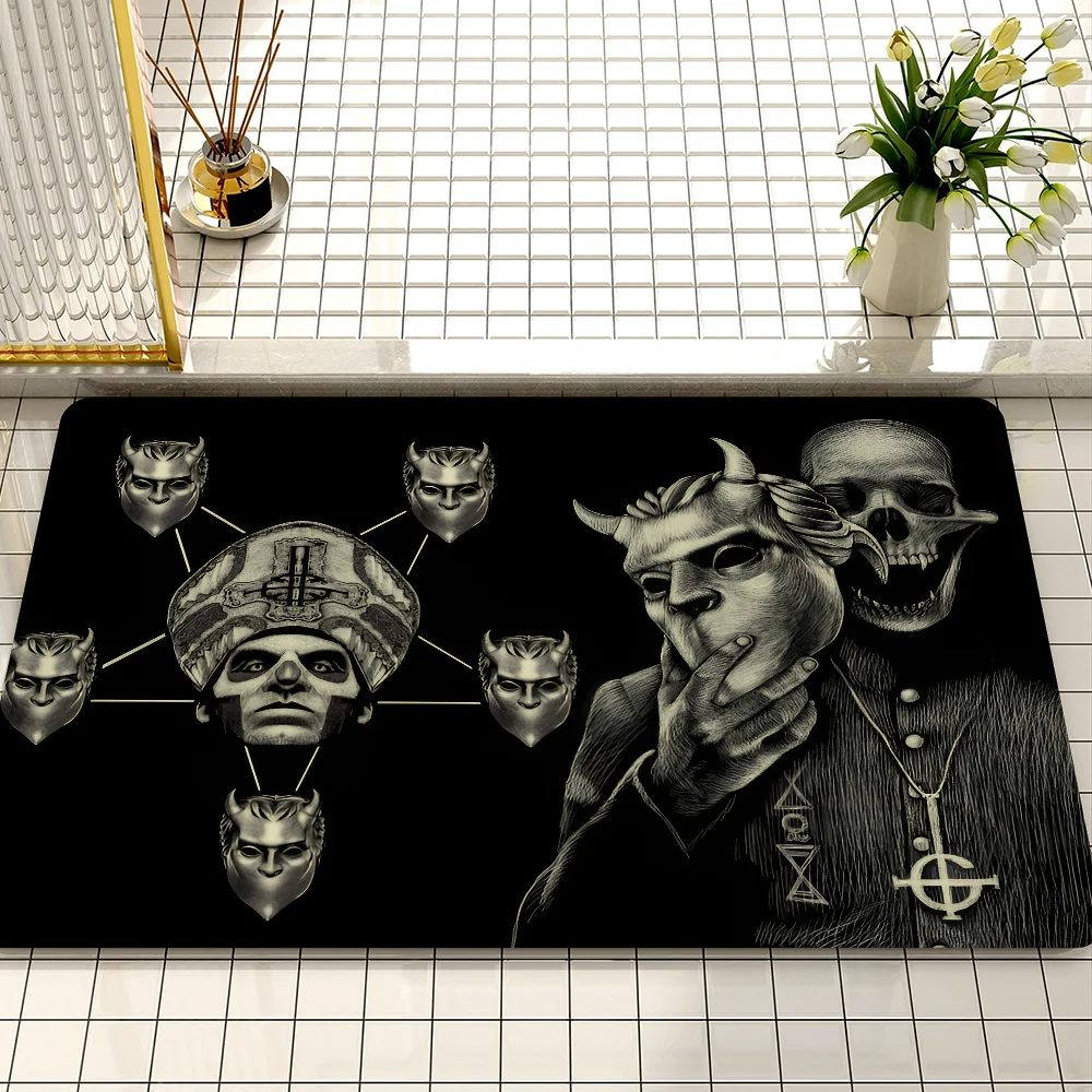 Ghost Band Hallway Carpet Washable Non-Slip Living Room Sofa Chairs Area Mat Kitchen Doormat Area Rug