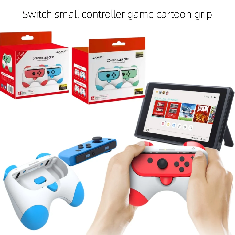 

2 шт. держатели-подставки Joy-con, совместимые с NDS Switch 1/LED, контроллеры-геймпады, ручки-грипсы, аксессуары, мультяшные ручки-грипсы
