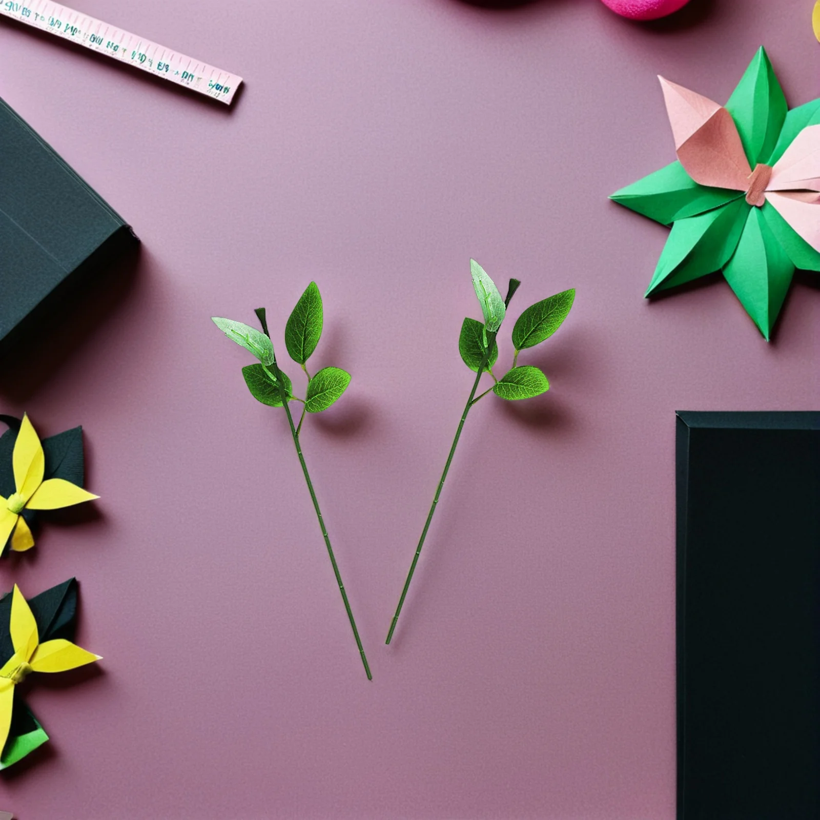 

40Pcs Green Floral Stem Wires No Fracture for Handmade Flower Arrangements Wedding Events Home Holiday Decor Craft