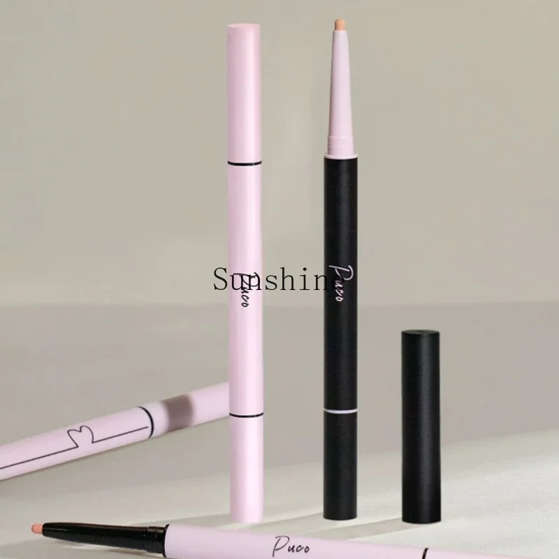 Double head aegyo saliva eyeliner waterproof and sweat-proof matte eye makeup brightening