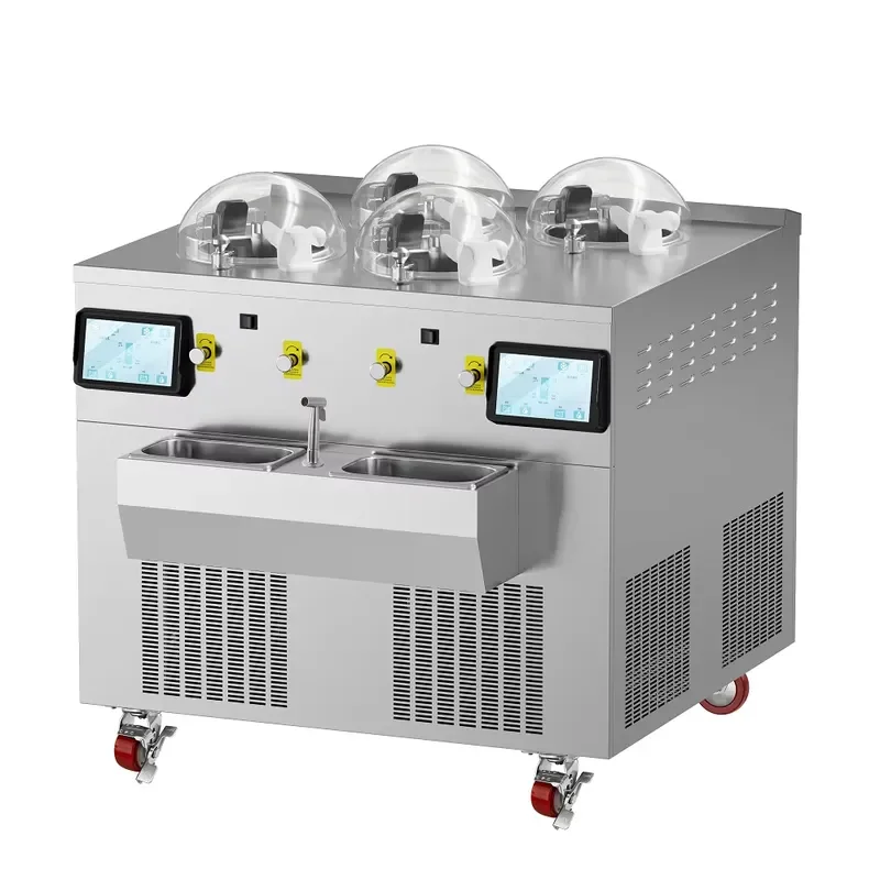 for New Four Pot 40kg 40L Agitation Freezer Commercial Ice Cream Machine Hard Ice Cream Maker 220V