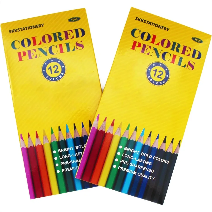 144 matite colorate matite colorate preaffilate per adulti bambini sfuse per il ritorno a scuola per insegnanti 12 colori scatola da 12 pezzi