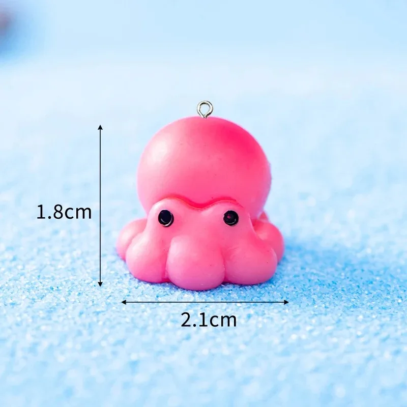 10 قطعة Kawaii البحرية الحيوان السحر الراتنج البحر السلاحف كراب الحبار قنديل البحر قلادة لصنع المجوهرات Earring بها بنفسك القرط المفاتيح النتائج