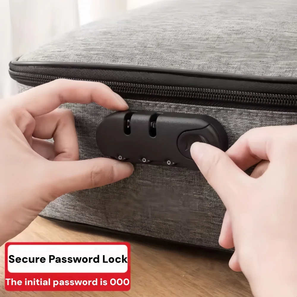 Valigetta di grande capacità Borsa per documenti Custodia per organizer per file di certificati Valigetta per passaporto da viaggio per la casa con serratura