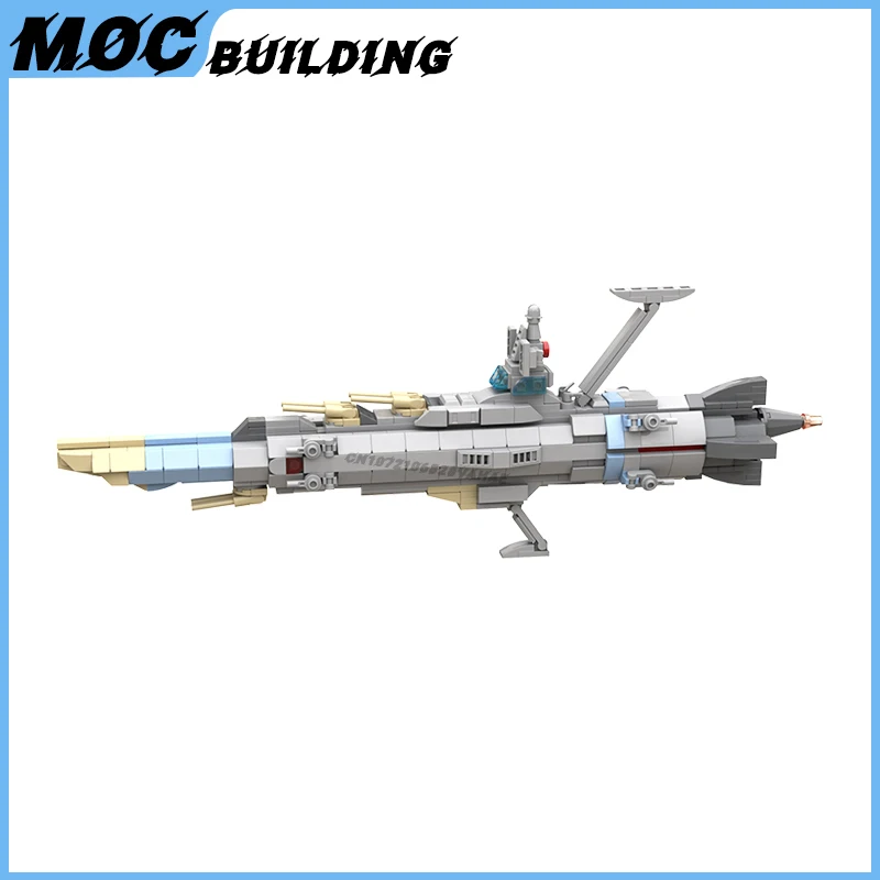 MOC Space Battleship Yamato Model Building Blocks UNCF Escort Ship DIY Bricks Universe Exploration Educational Toys Xmas Gifts