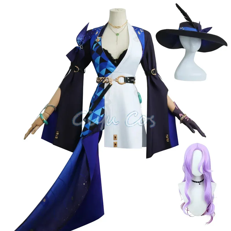 Honkai 스타 레일 옥 코스프레 의상 성인 카니발 유니폼 애니메이션 할로윈 파티 의상 가장 무도회 여성 게임