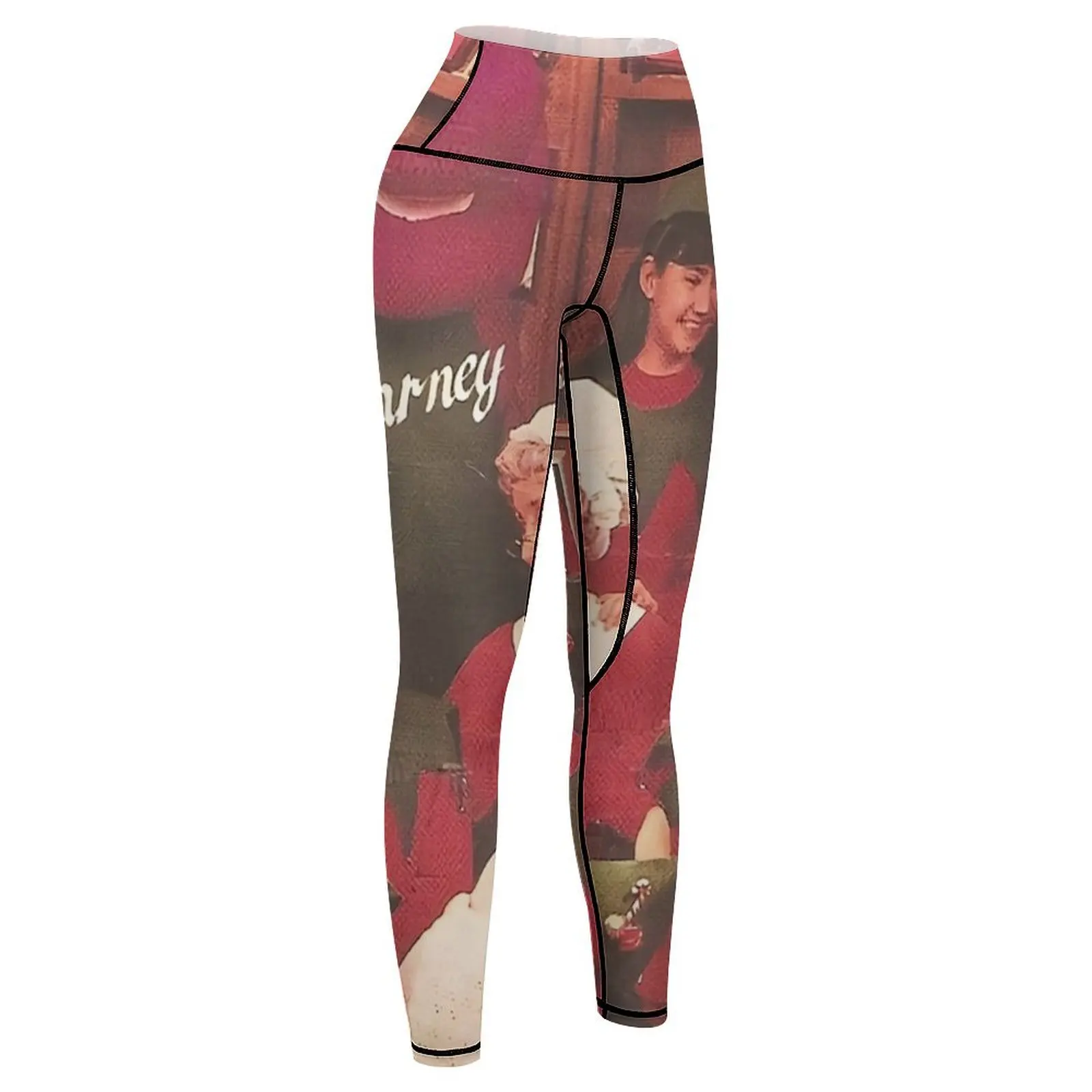 Barney wartet auf Santa Leggings Damen Push-up Sport Tennis für Damen hosen Damen Legging Hosen Damen Leggings