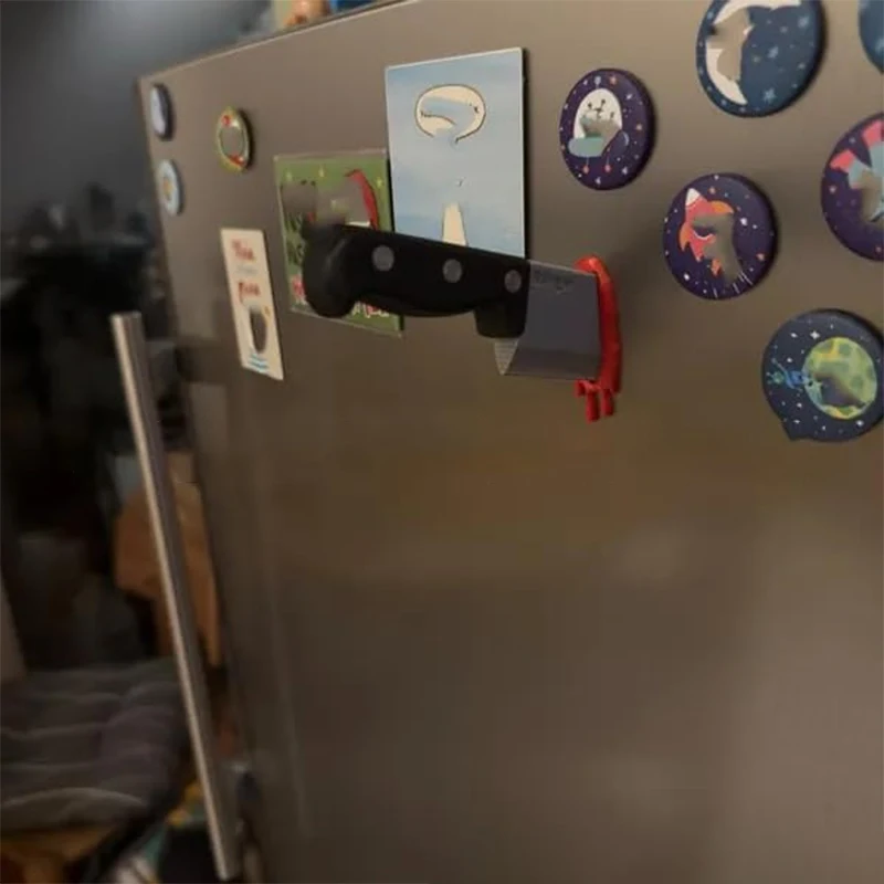 ثلاثية الأبعاد الإبداعية مضحك سكين المغناطيسي ملصقات الثلاجة الجدة مضحك الفأس أداة مغناطيس الثلاجة جذابة ديكور المنزل المطبخ هدية #6