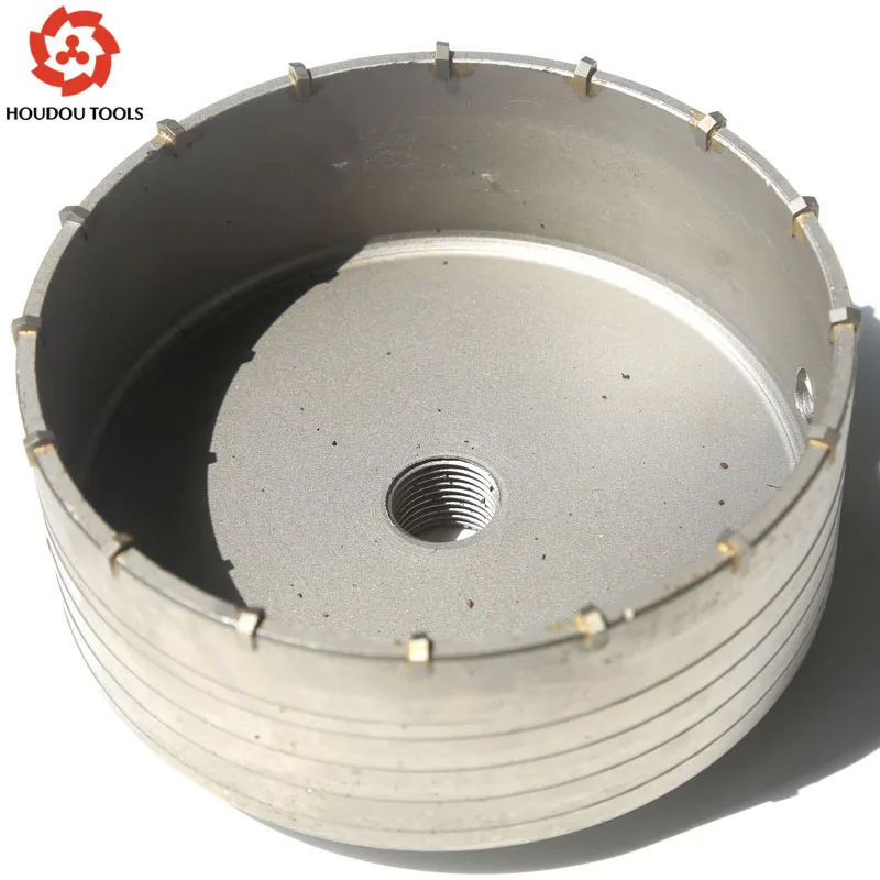 Cost Sale of 1PC of High Quality Carbide Tipped Wall Hole Saw 125-160mm*M22 Strengthened Electric Hammer Hole Saw for Wall