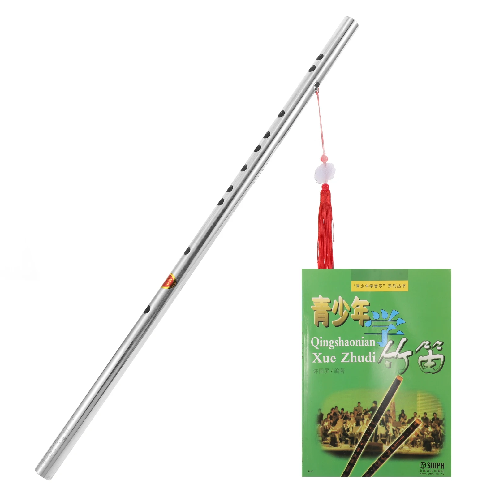 

G-tuning Flute Chinese Side-blown Vertical Bawu Traditional Musical Instrument Folk Beginner Dizi Silver Bass Transverse