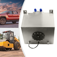 20L 5 Gallon Aluminum Fuel Tank 0-90 Ohm Universal Fitment Hot Rods Streetcars Trucks Off-road Vehicles Fuel Tank