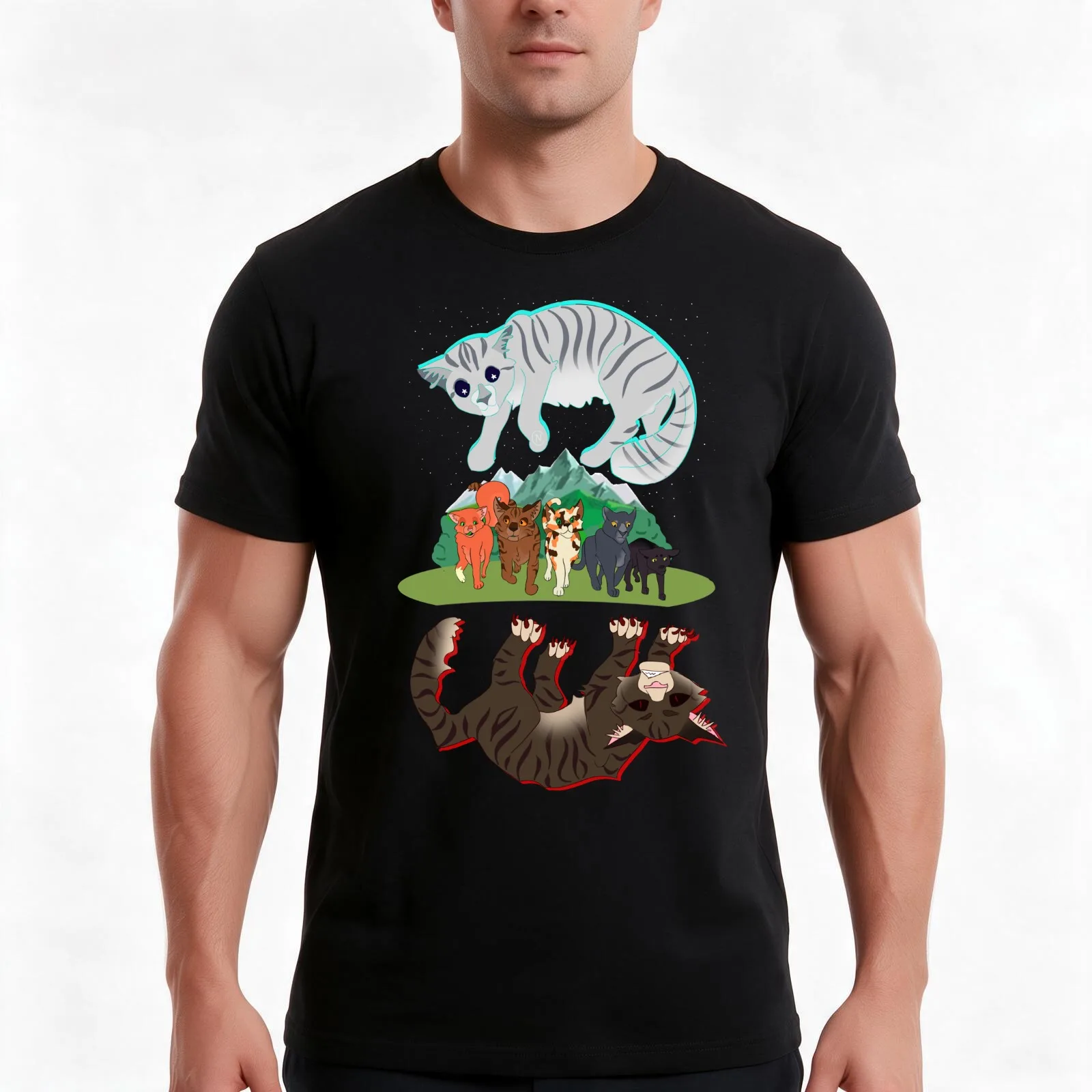 Warriors: The New Prophecy T-Shirt, Summer Casual Cotton Tee, Oversized Streetwear Tops, Vintage Graphic Print, Unisex Men Women