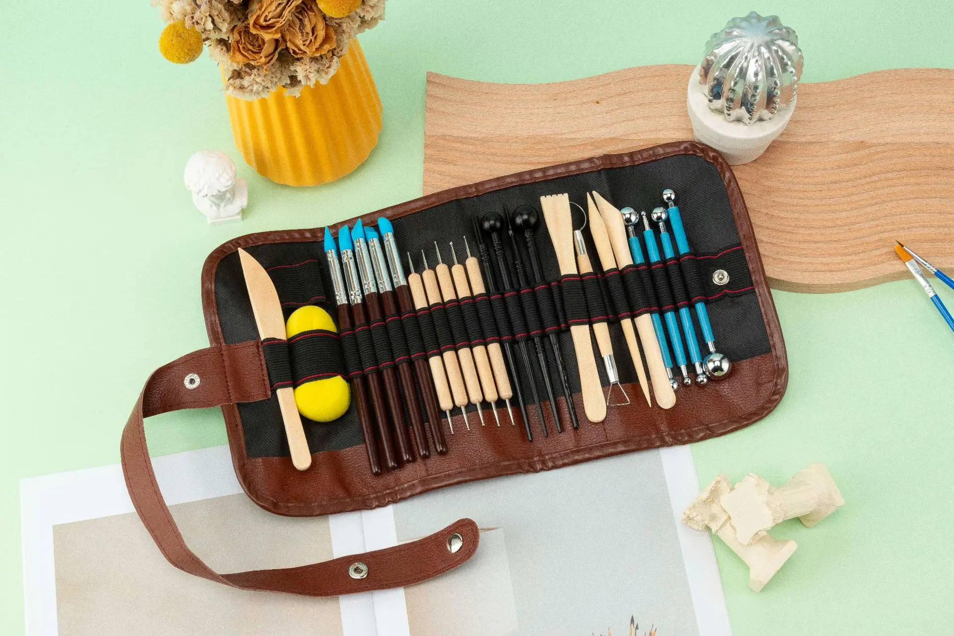Cross-border Ceramic Tools 36-piece Set, Clay Sculpture Carving Knife