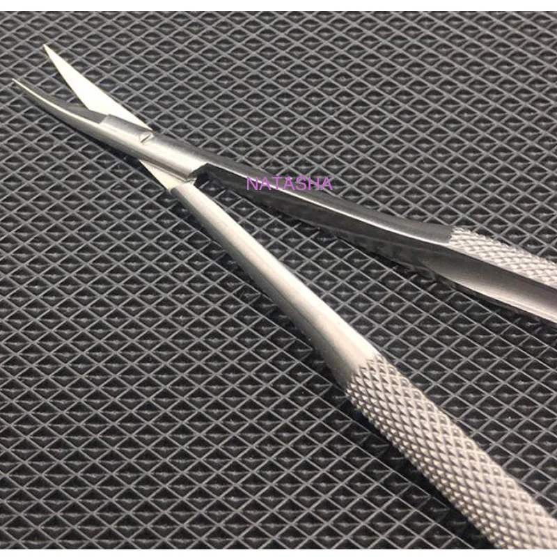 12cm bend head micro Cornea scissors Hand tool Surgery stainless steel Ophthalmic Instruments high quality