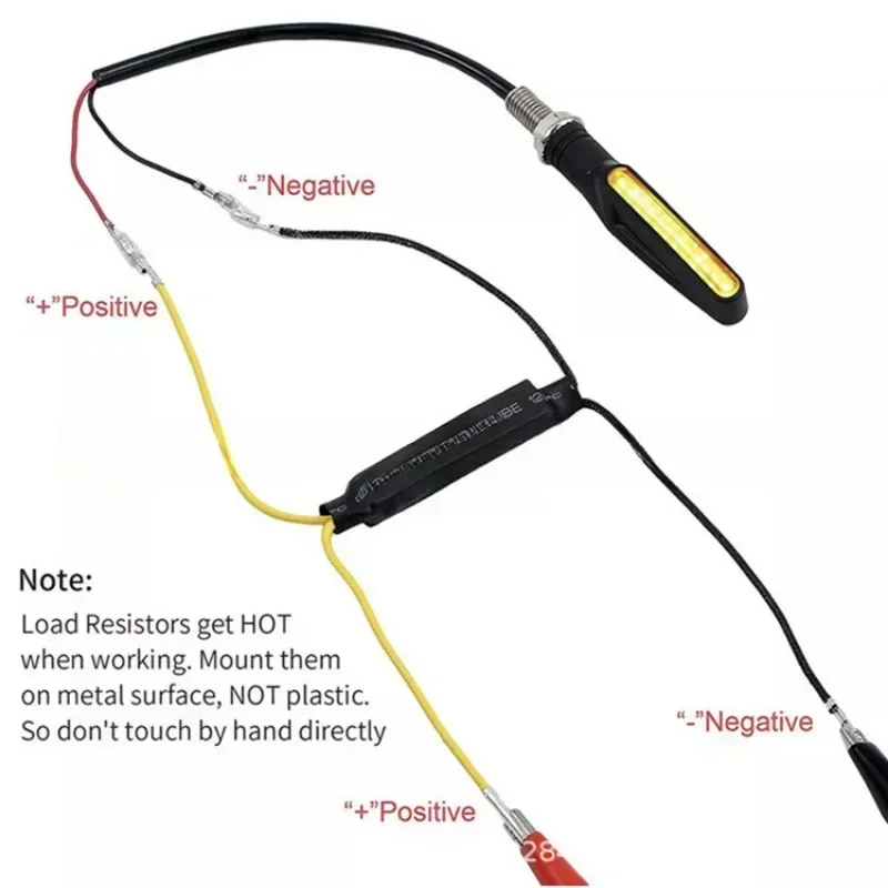 2Pcs 12v 21w Motorcycle LED Turn Signal Decoder Resistance Decoder Resistor Decoder Load Decoding Resistor Repair Parts