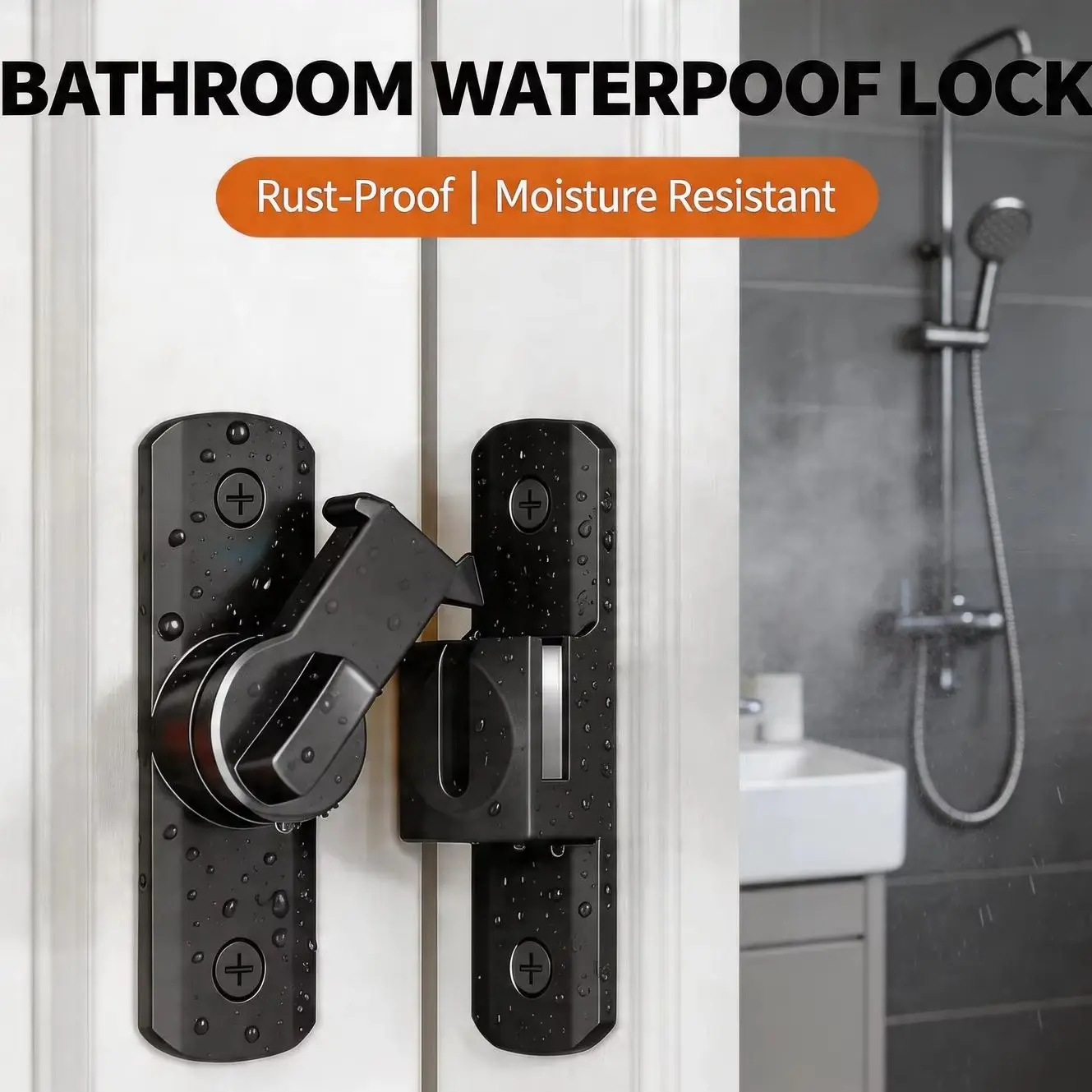 

Zinc Alloy 90/180 Degree Flip Door Lock Home Security Sliding Door Latch Anti-theft Small Gate Latches Hardware Zinc Alloy Door
