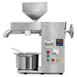 Small Commercial Oil Press Stainless Steel Automatic Oil Expeller Machine Flaxseed Oil Extractor Presser Machinery 220V/110V