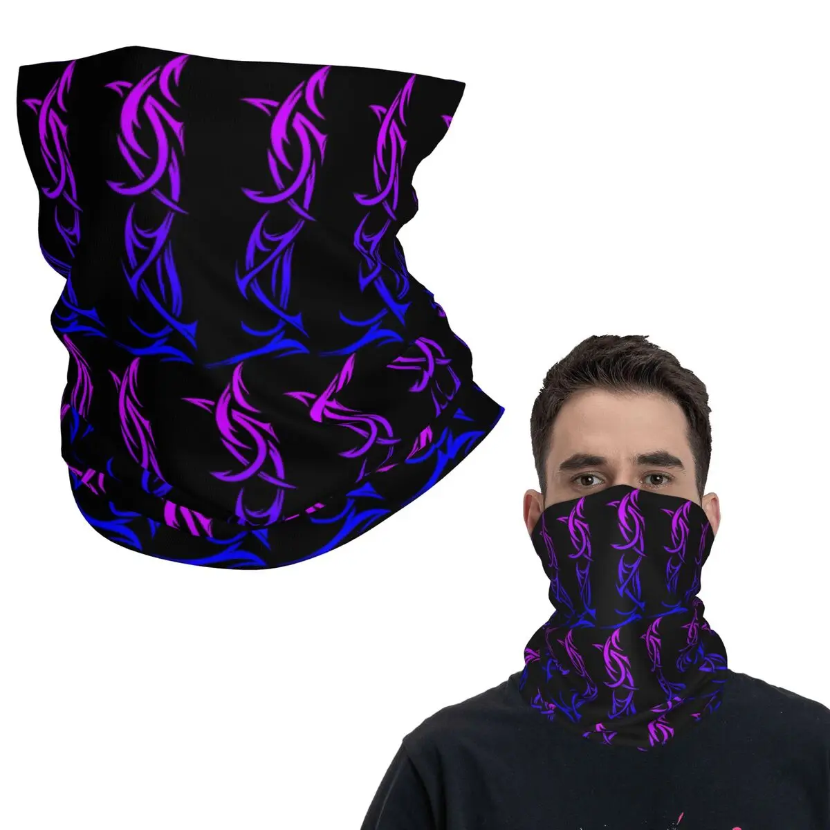 

Племенная маори-воин с татуировкой, Новая Зеландия, гордая бандана, гетры на шею, маска с принтом, шарф, многофункциональная маска для лица, унисекс, моющаяся для взрослых