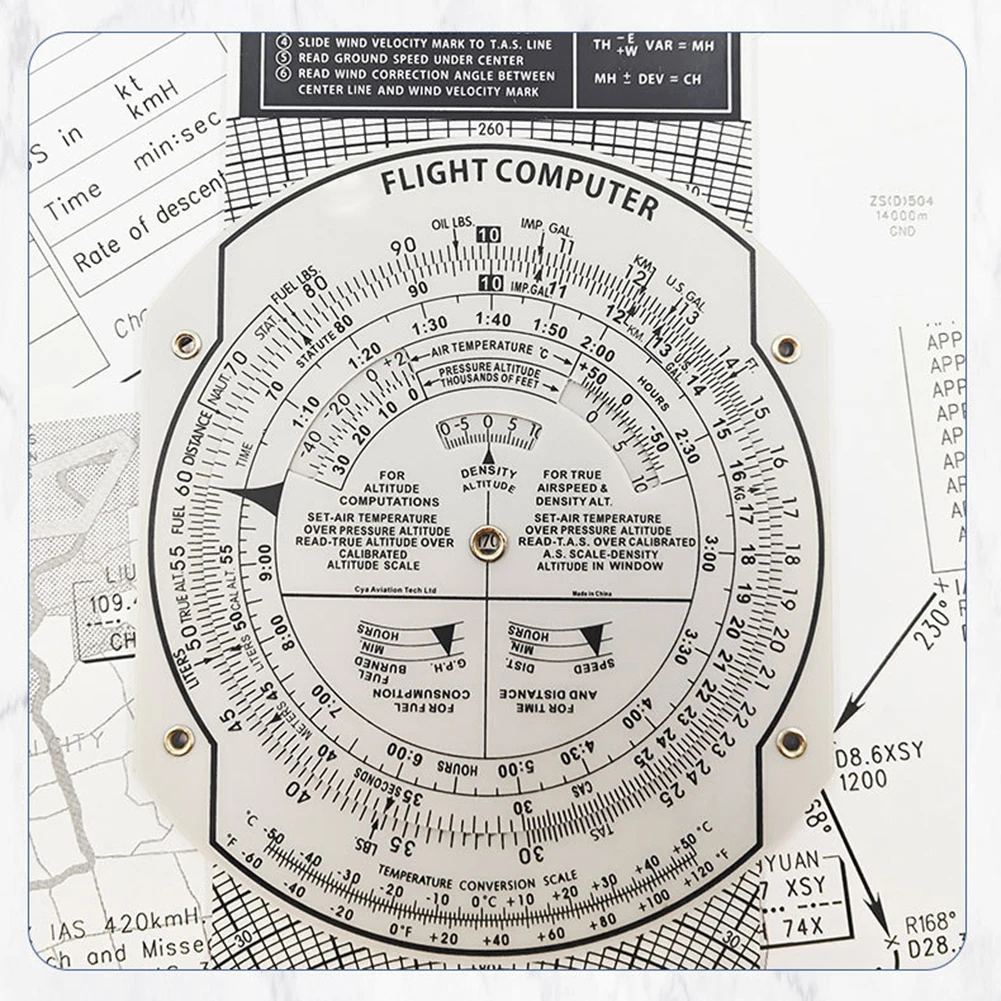 

Lightweight Aviation Plotter Tool Measurement Tool Flight Computer For Aviation Professionals Lightweight And Portable