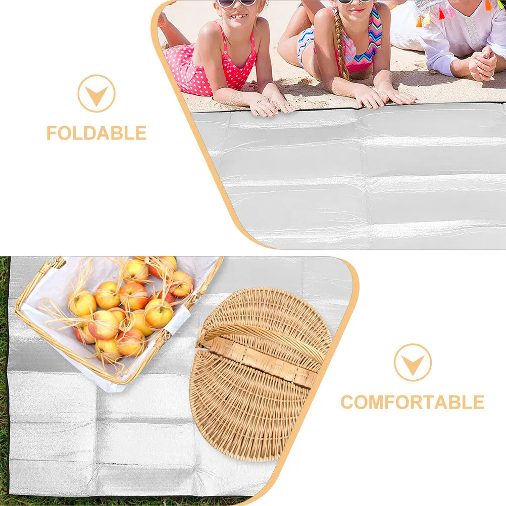 

Multipurpose Picnic Pad Windproof Waterproof Camping Mat for Tent Underlay Travel Hiking Lightweight Foldable Outdoor Seat