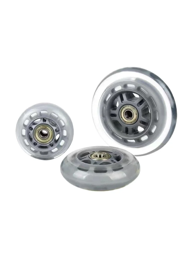 4 Pcs/lot Silent 3 inch Single M6/M8/M10 Caster skateboard Wheel