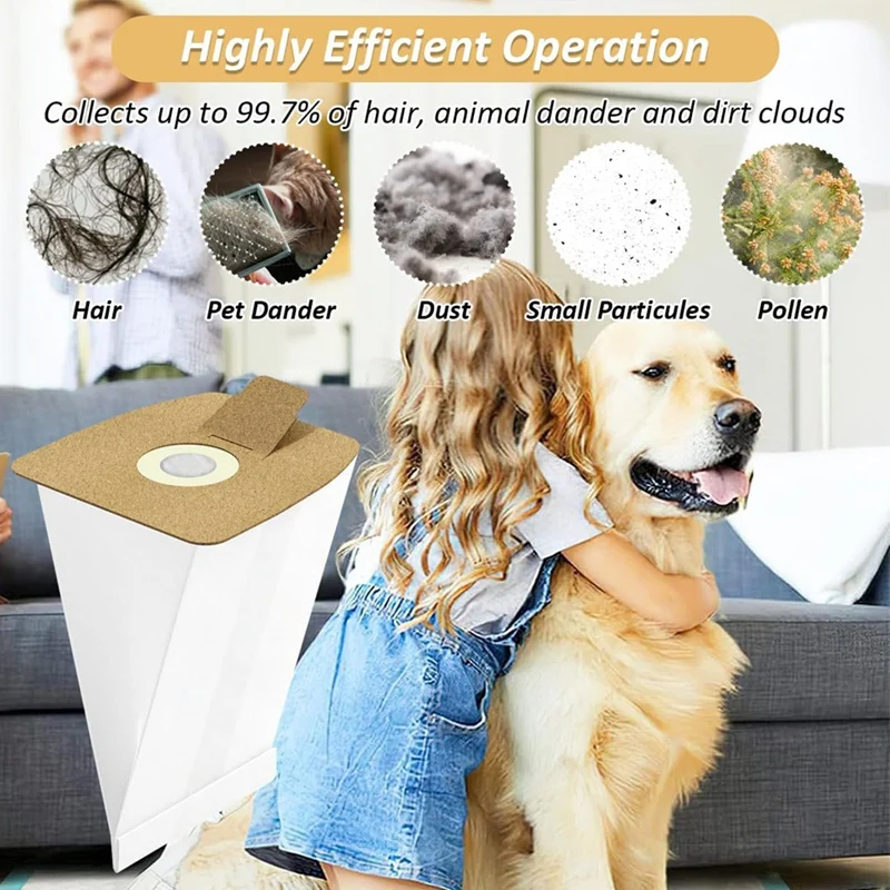 YCOC-12 упаковок вакуумных мешков 3670 мм, подходящих для канистр серии Eureka Mighty Mite 3680, вакуумных мешков с фильтрацией, заменяет деталь