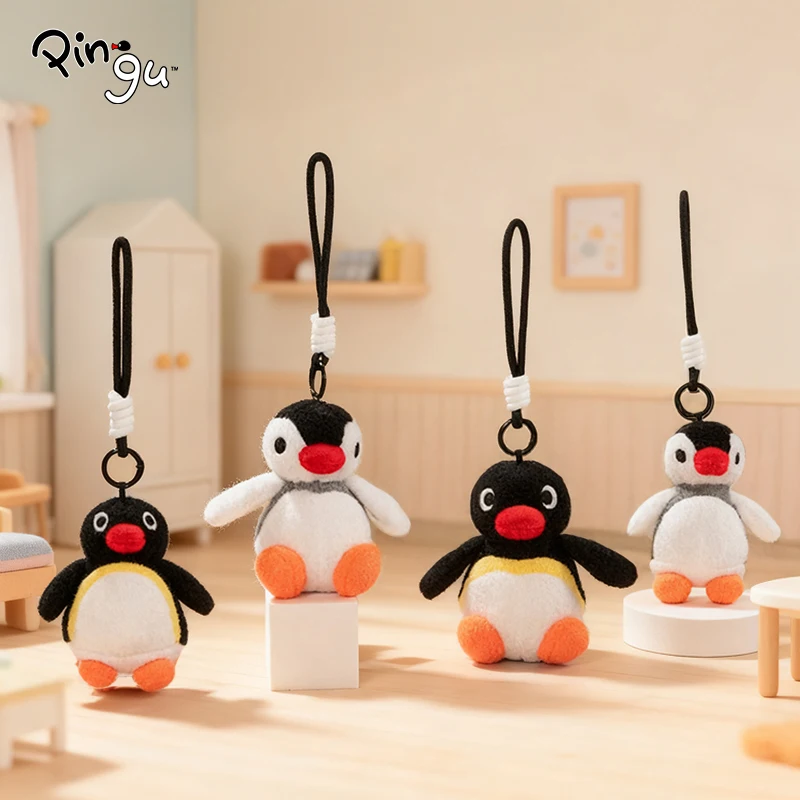 Pingu Kawaii Penguin Stuffed Toys Cartoon&Cute Plush Dolls Throw Pillow Birthday Gift For Kids Friends Boys Home Decoration