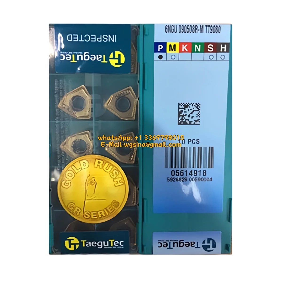 

100% Original 16ER 16ERM 16ER0.5ISO 0.75ISO 16ERM1.0ISO 1.25ISO 1.5ISO 1.75ISO TT9030 Thread Insert