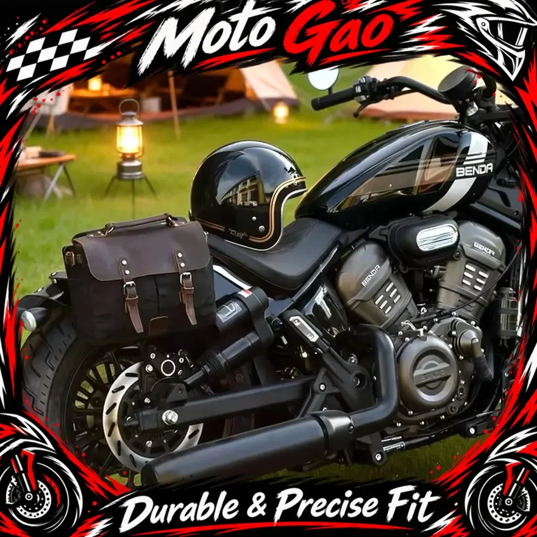 【Precise Fit】BENDA ROCK707 Retro Side Hang Bag Waterproof Saddlebags With Special Bracket Cruiser Travel Storage Mod Parts